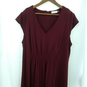 Calvin Klein Burgundy Dress GUC